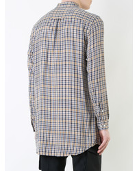 Undercover Checked Longline Shirt