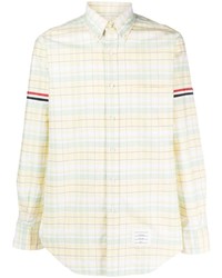 Thom Browne Rwb Stripe Check Shirt