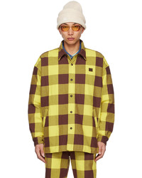 Acne Studios Yellow Brown Padded Shirt