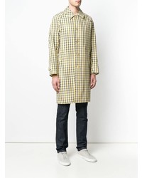 MACKINTOSH Yellow Check Single Breasted Coat Gm 107bs