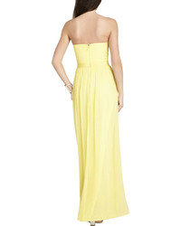 BCBGMAXAZRIA Amber Cascade Strapless Dress