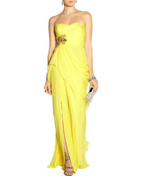 Notte by Marchesa Embellished Silk Chiffon Gown
