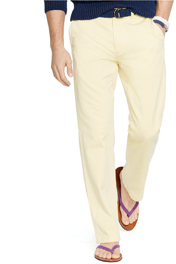 yellow polo chino pants