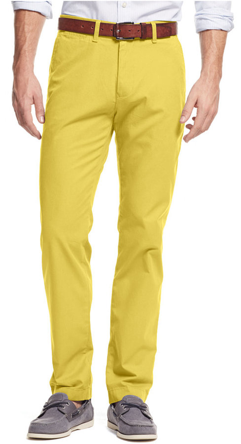 wisdom emergency Accord Tommy Hilfiger Custom Fit Chino Pants, $59 | Macy's | Lookastic