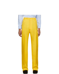 Random Identities Yellow High Rise Five Pocket Trousers