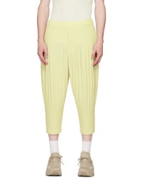 Homme Plissé Issey Miyake Yellow Monthly Color July Trousers