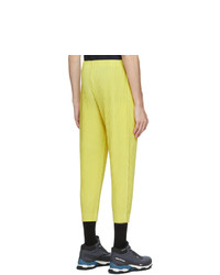Homme Plissé Issey Miyake Yellow Pleated Mc June Trousers