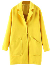 ChicNova Yellow Button Coat