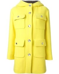 Moschino Cheap & Chic Flap Pockets Hooded Coat
