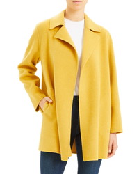 Theory Wool Cashmere Overlay Coat
