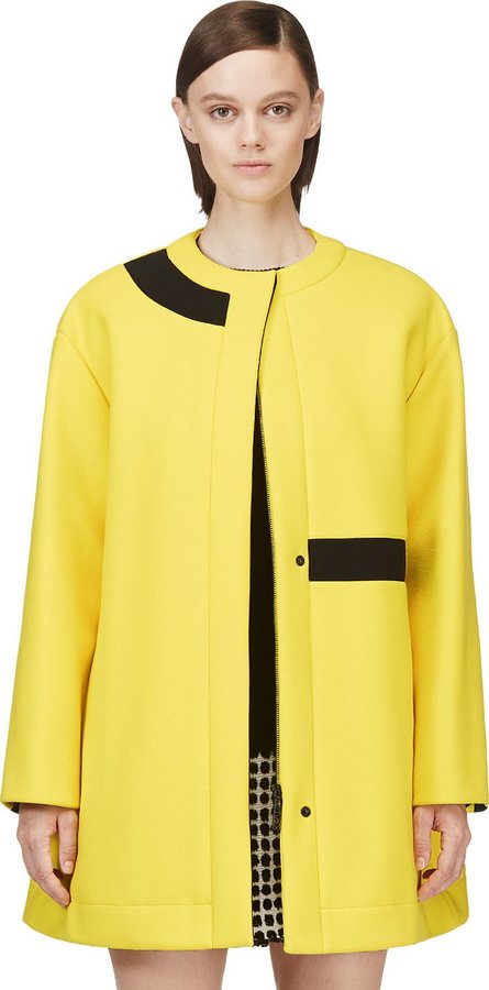 kenzo yellow coat