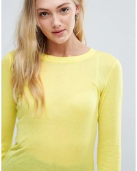 Asos Tall Asos Tall Sweater With Crew Neck In Sheer Knit