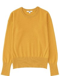 Yellow Crew-neck Sweaters for Women | Women's Fashion
