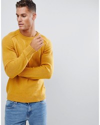 Selected Homme Knitted Jumper In 100% Lambswool