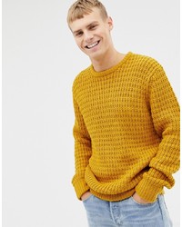 Brave Soul Premium Heavy Weight Chunky Waffle Knit Jumper