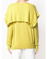 See by Chloe See By Chlo Frill Trim Fitted Sweater