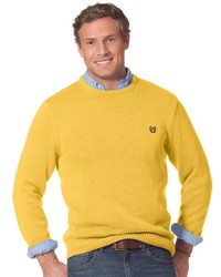 Chaps Solid Crewneck Sweater