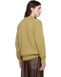 Auralee Yellow Crewneck Sweater