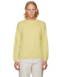 Auralee Yellow Crewneck Sweater
