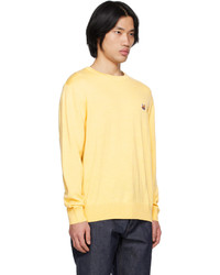 MAISON KITSUNÉ Yellow Fox Head Sweater
