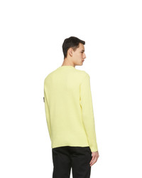 Stone Island Yellow Rib Knit Sweater