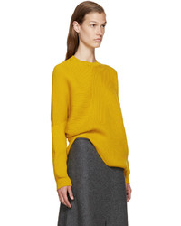 Stella McCartney Yellow Ribbed Wool Sweater