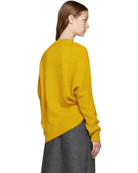Stella McCartney Yellow Ribbed Wool Sweater