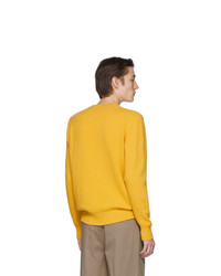 Etro Yellow Wool Crewneck Sweater