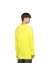 Comme Des Garcons SHIRT Yellow Wool Gauge 14 Sweater