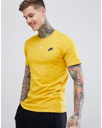 Nike Club Swoosh T Shirt In Yellow 827021 752