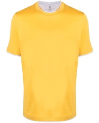 Brunello Cucinelli Contrasting Edge Cotton T Shirt