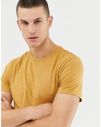 Burton Menswear Crew Neck T Shirt In Tan