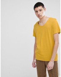 Weekday Daniel T Shirt In Yellow