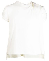 Per Götesson Draped Detail Cotton T Shirt