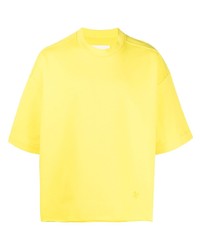 Jil Sander Embroidered Logo Cotton T Shirt