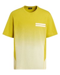 Zegna Faded Effect Crew Neck T Shirt