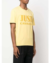 Just Cavalli Logo Cotton T Shirt