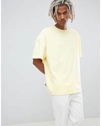 Weekday Oversized T Shirt In Yellow