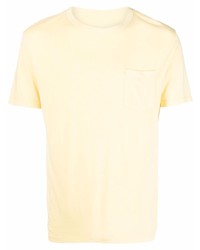 Officine Generale Pocket Detail Cotton T Shirt