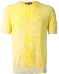 Roberto Cavalli Crocodile Effect Knitted T Shirt