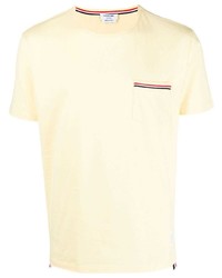 Thom Browne Rwb Stripe Buttoned T Shirt