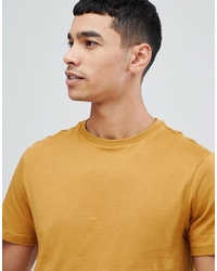 New Look T Shirt With Crew Neck In Mustard