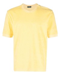 Zanone Terry Cloth Effect T Shirt