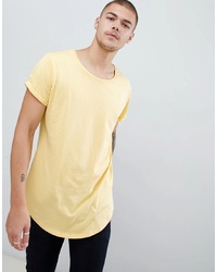 G Star Vontoni Long Line T Shirt In Yellow