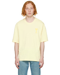 AMI Alexandre Mattiussi Yellow Ami De Cur T Shirt