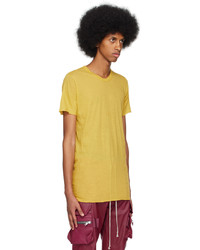 Rick Owens Yellow Basic T Shirt