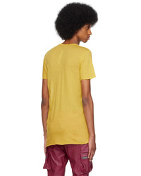 Rick Owens Yellow Basic T Shirt