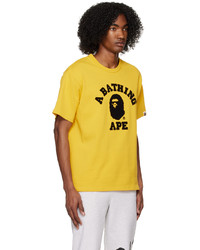 BAPE Yellow College T Shirt