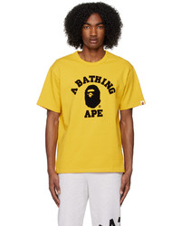 BAPE Yellow College T Shirt