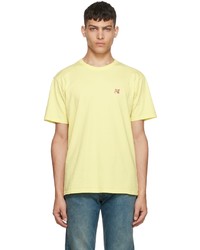 MAISON KITSUNÉ Yellow Fox Head T Shirt